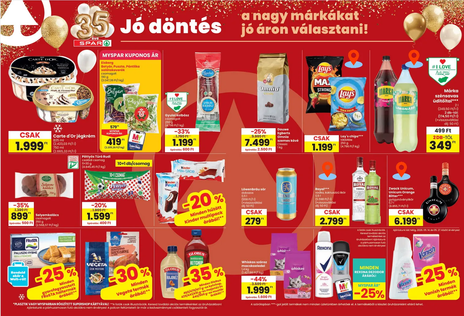 Katalógus  SPAR legfrissebb ajánlatai május 14.-tól május 20.-ig 2026. - Oldal 14