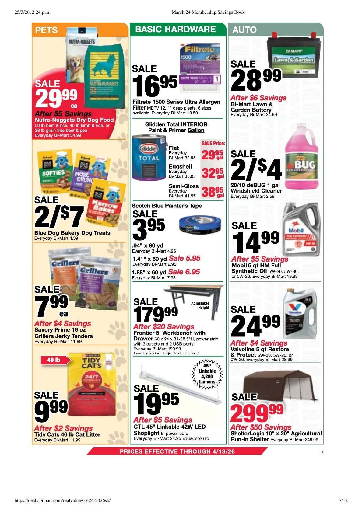 Weekly ad Bi-Mart Sales from March 25 to April 13 2026 - Page 7