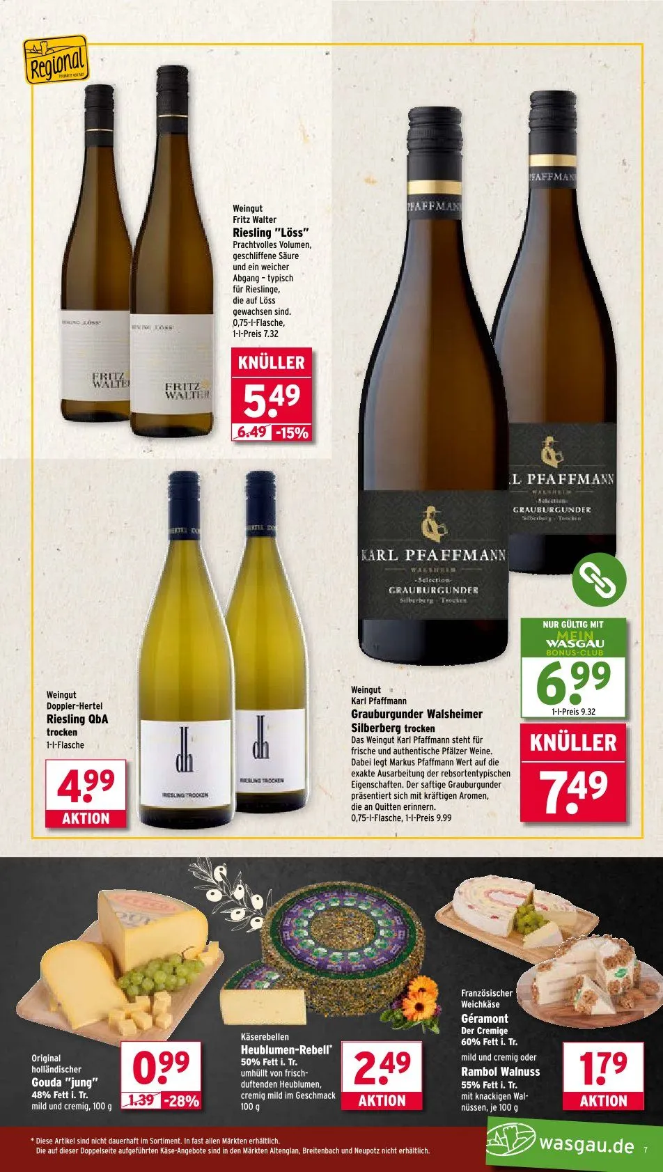 Wasgau Prospekte  von 11. August bis 16. August 2025 - Prospekt seite 7