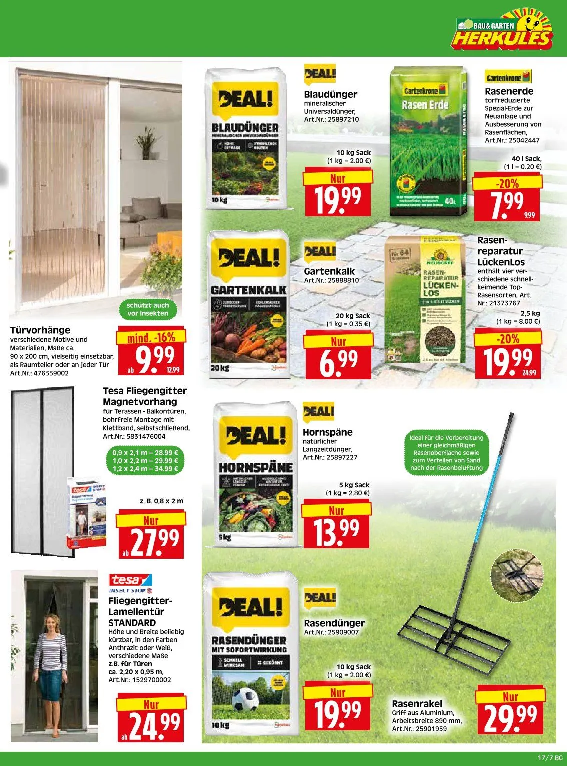  Herkules Baumarkt von 20. April bis 25. April 2026 - Prospekt seite 7