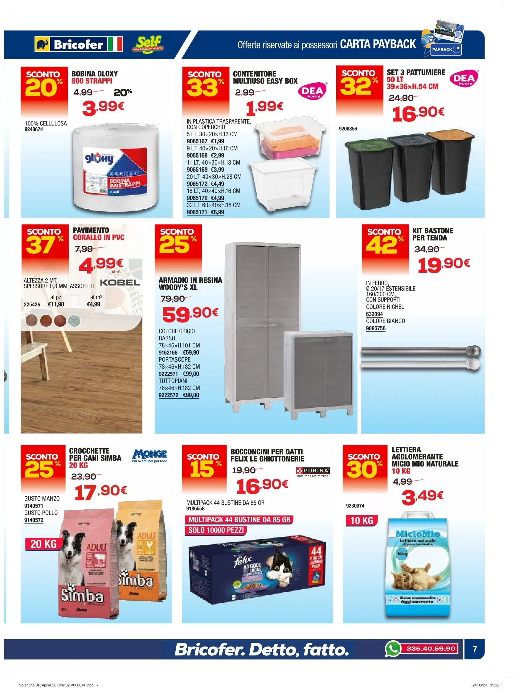 Volantini Bricofer da 9 marzo a 26 marzo di 2026 - Pagina del volantino 7