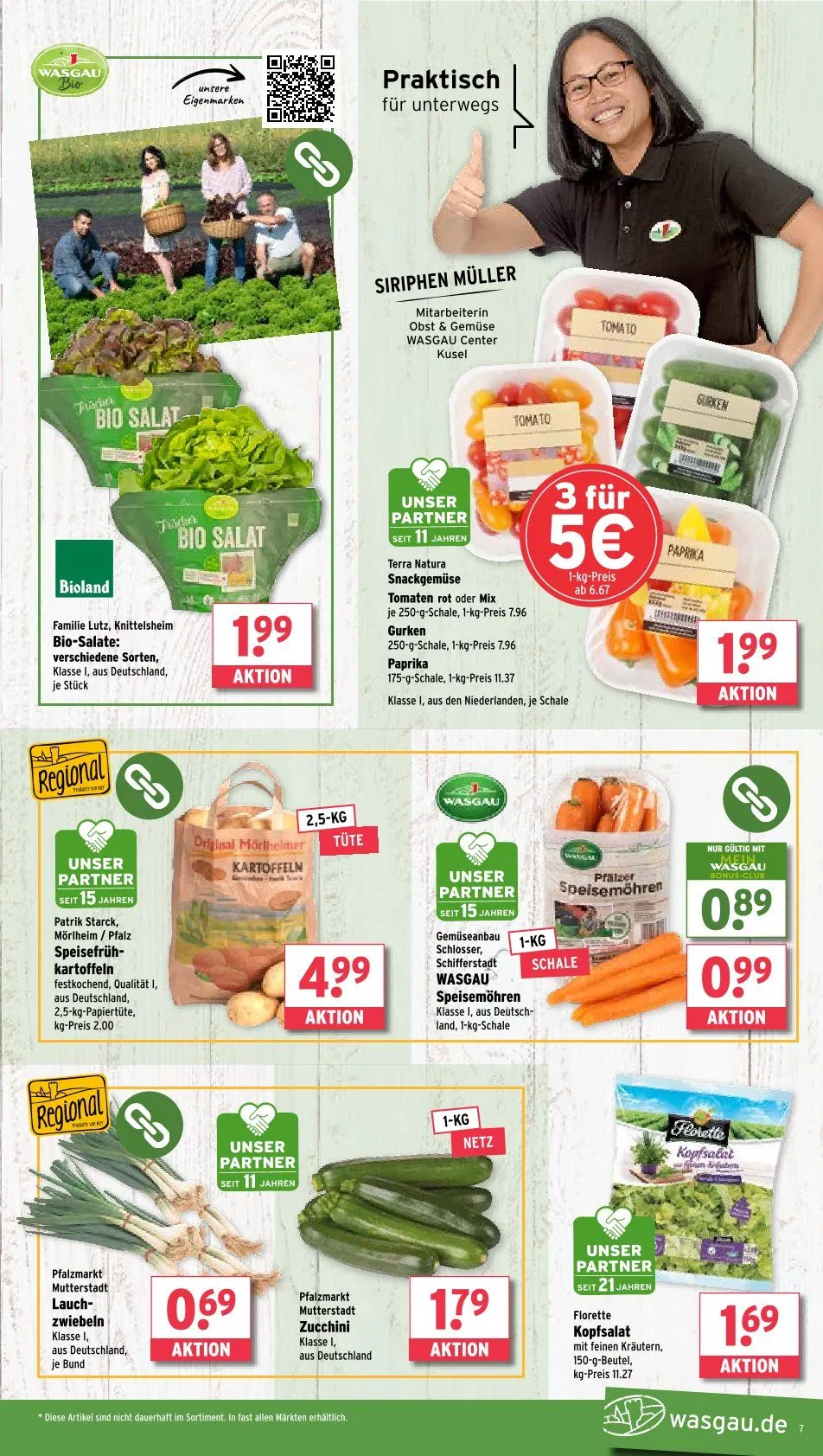 Wasgau Prospekt von 16. Juni bis 21. Juni 2025 - Prospekt seite 7