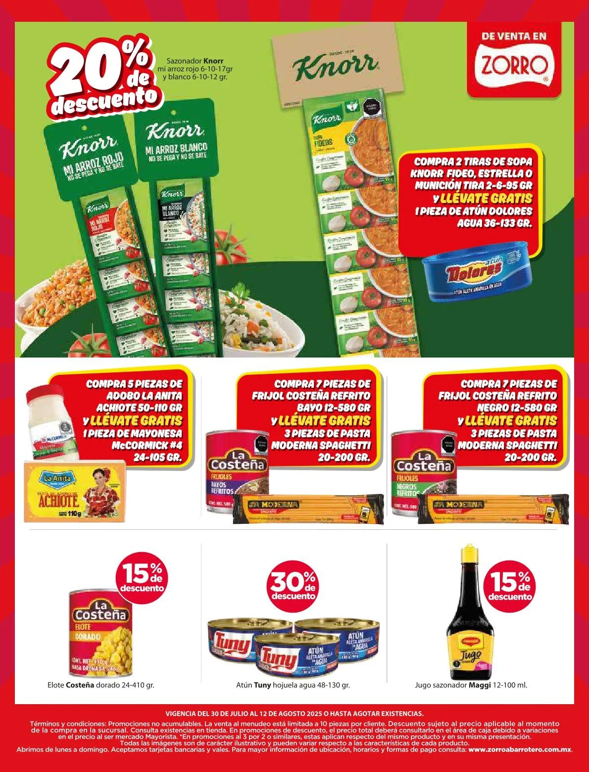 Catálogo de Zorro Ofertas 30 de julio al 12 de agosto 2025 - Pagina 7