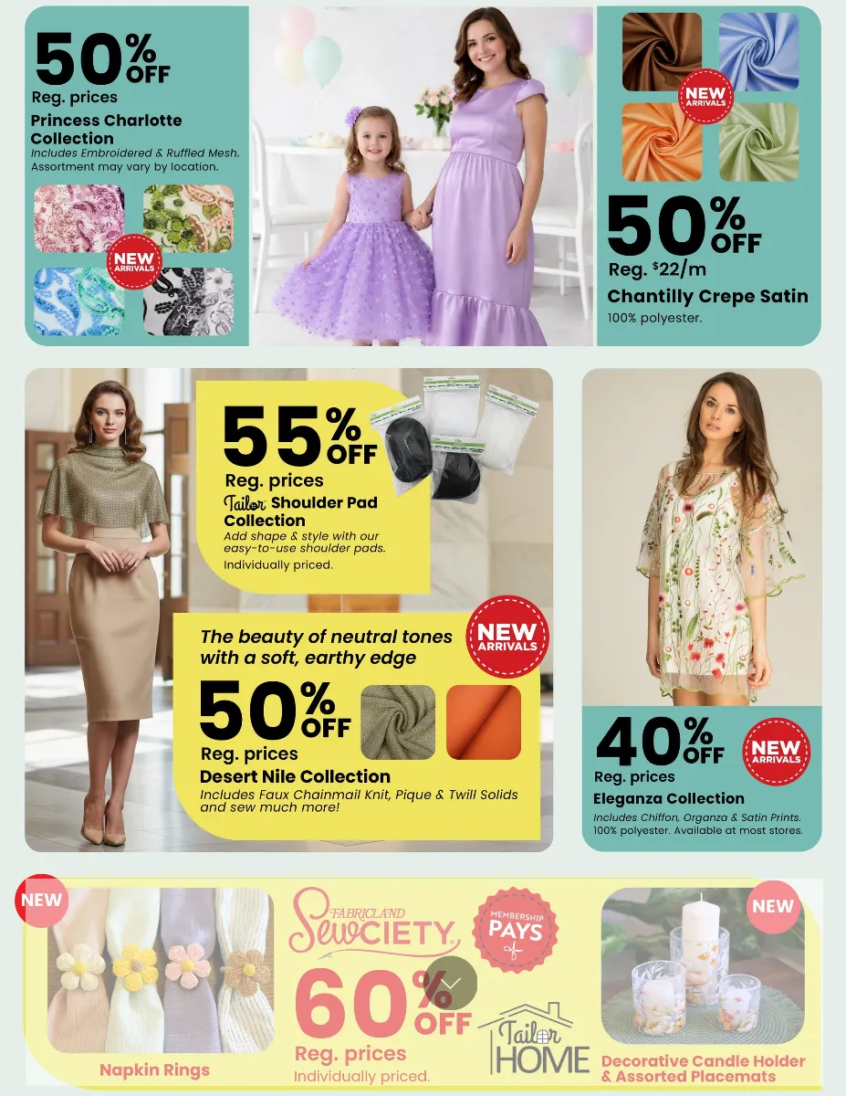 Fabricland Sales from April 1 to April 30 2026 - flyer page 7