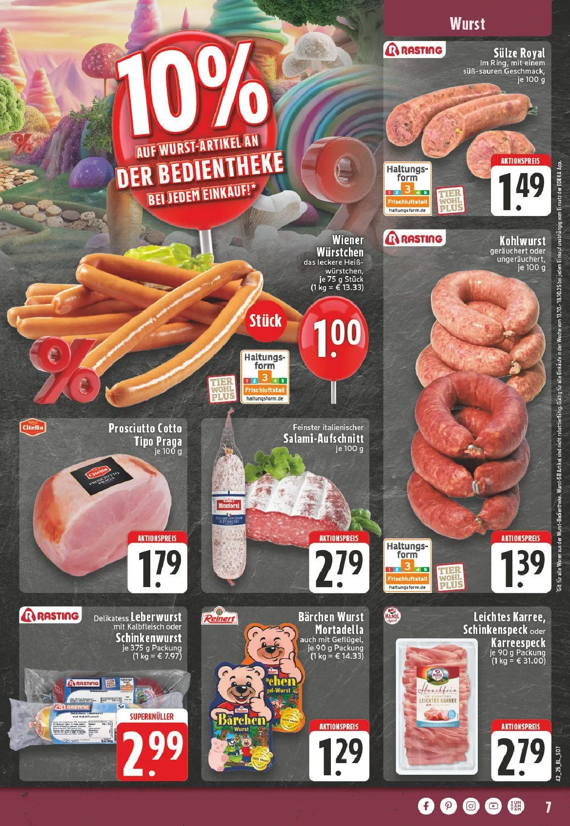 Edeka Prospekte von 12. Oktober bis 17. Oktober 2025 - Prospekt seite 7