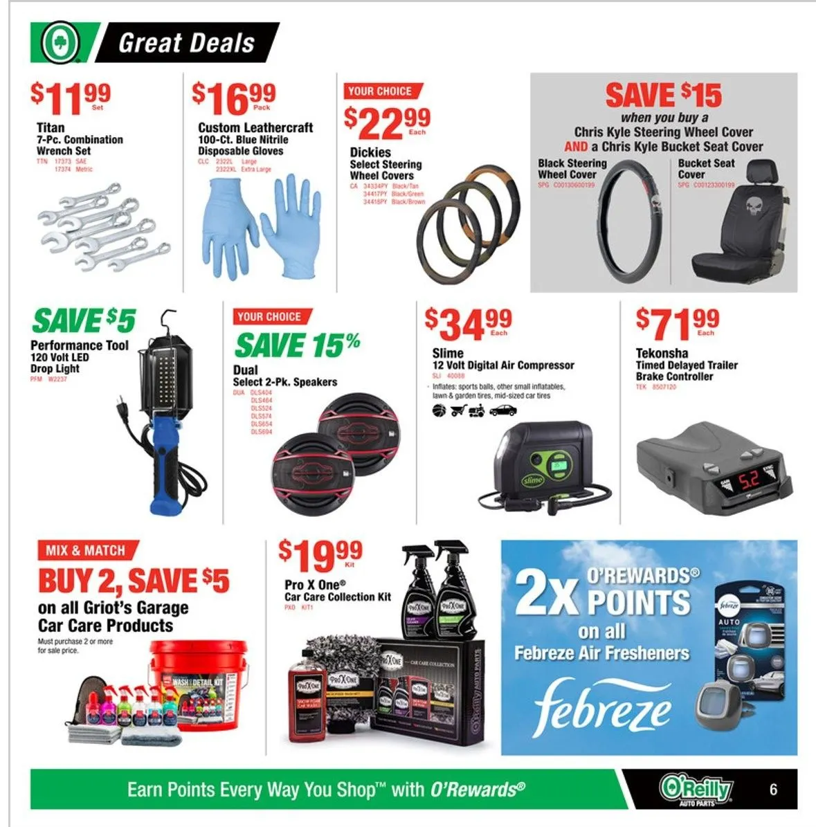 Weekly ad O'Reilly Auto Parts Sales from July 30 to August 27 2025 - Page 6