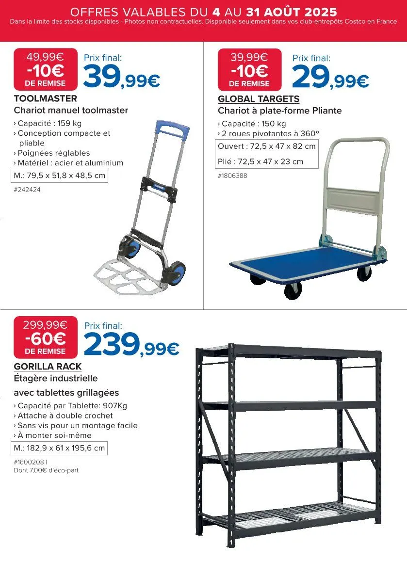 Catalogues Costco du 4 août au 31 août 2025 - Catalogue page 7