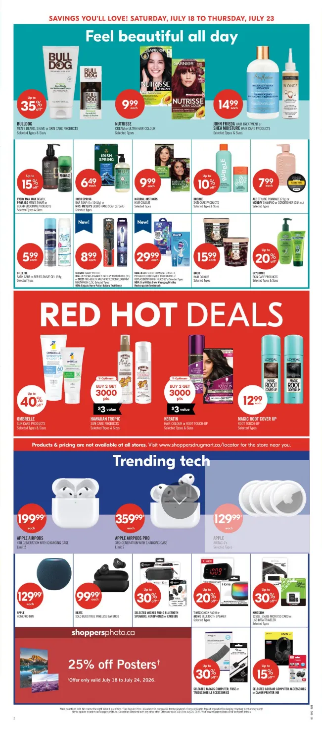 Shoppers Drug Mart Sales from July 18 to July 23 2026 - flyer page 7
