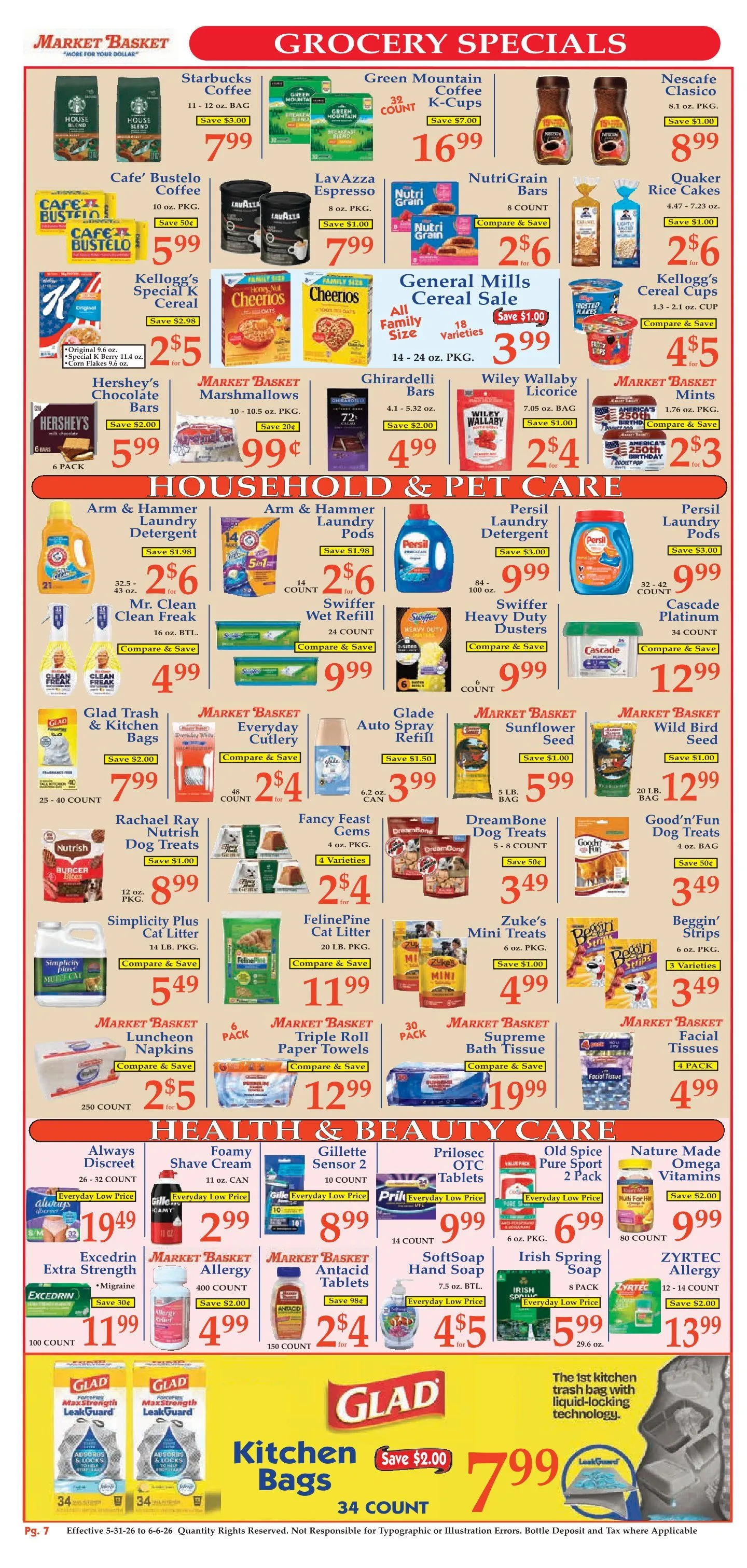 Weekly promotion Market Basket  Sales spanning from May 31 to June 6 2026 - Page 7 for Catalogue 365