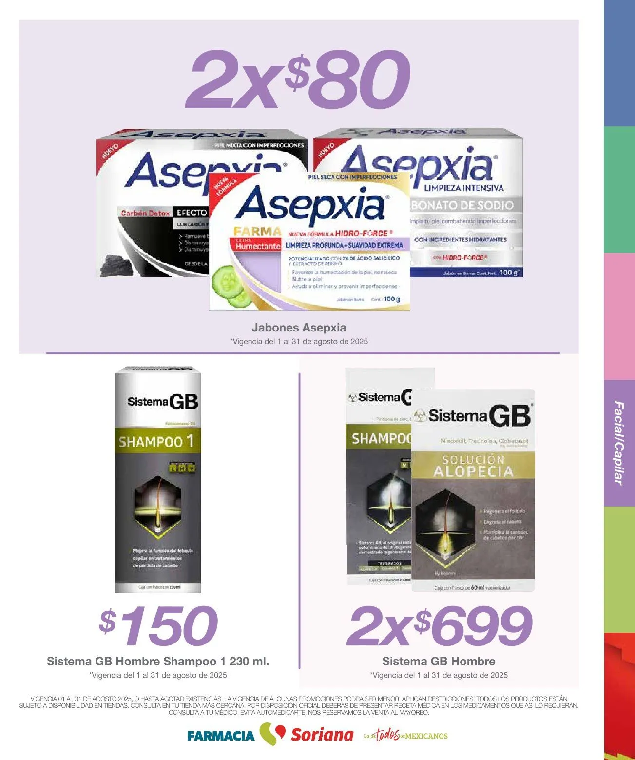 Catálogo de Soriana Ofertas Farmacia del Mes 1 de agosto al 31 de agosto 2025 - Pagina 7