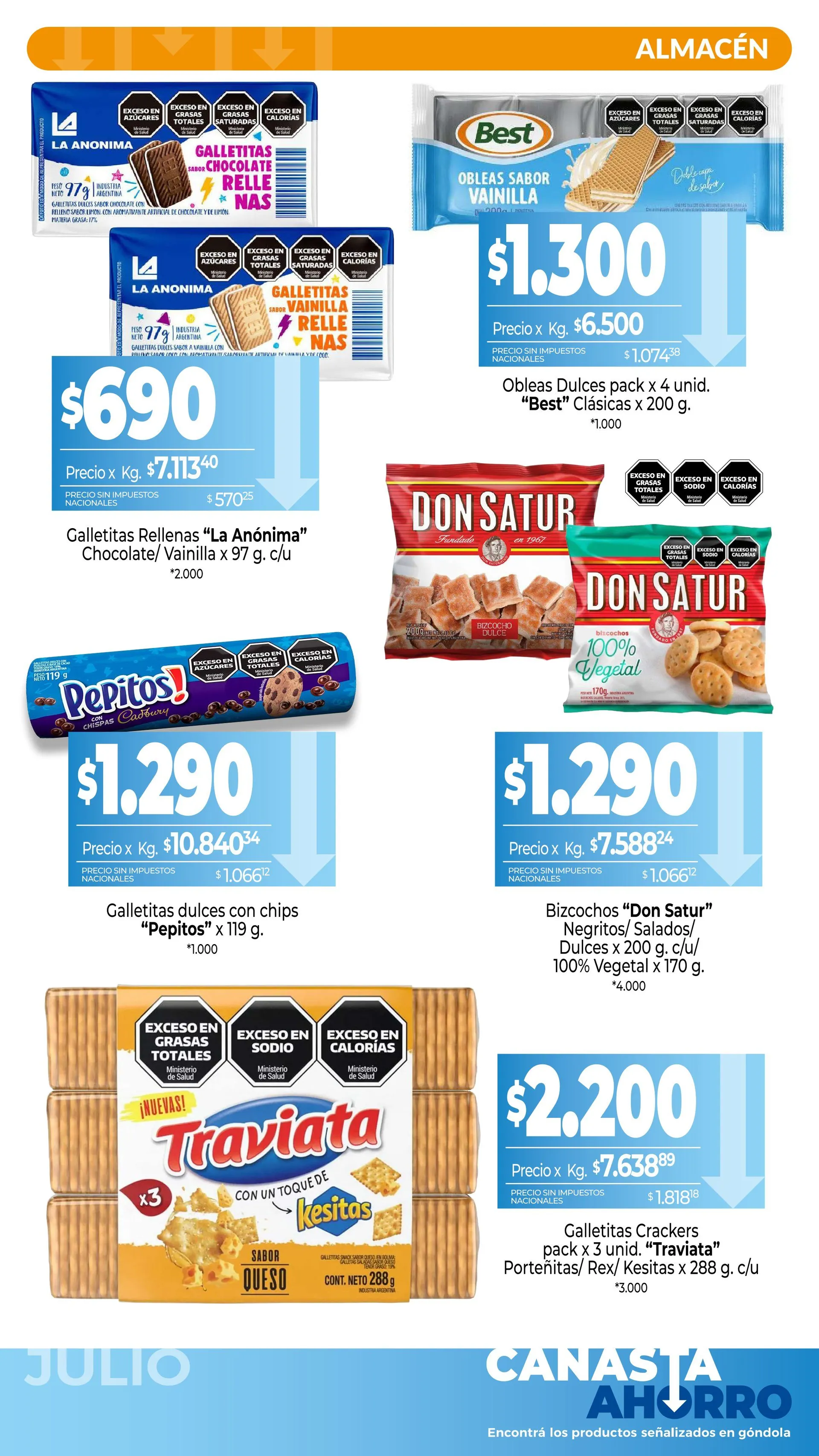 Ofertas de Ofertas La Anónima 8 de julio al 31 de julio 2026 - Página 7 del catálogo
