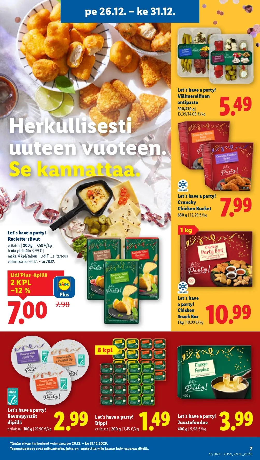 Kaupan Lidl tarjoukset voimassa alkaen 26. joulukuuta - 28. joulukuuta 2025 - Tarjouslehti sivu 7