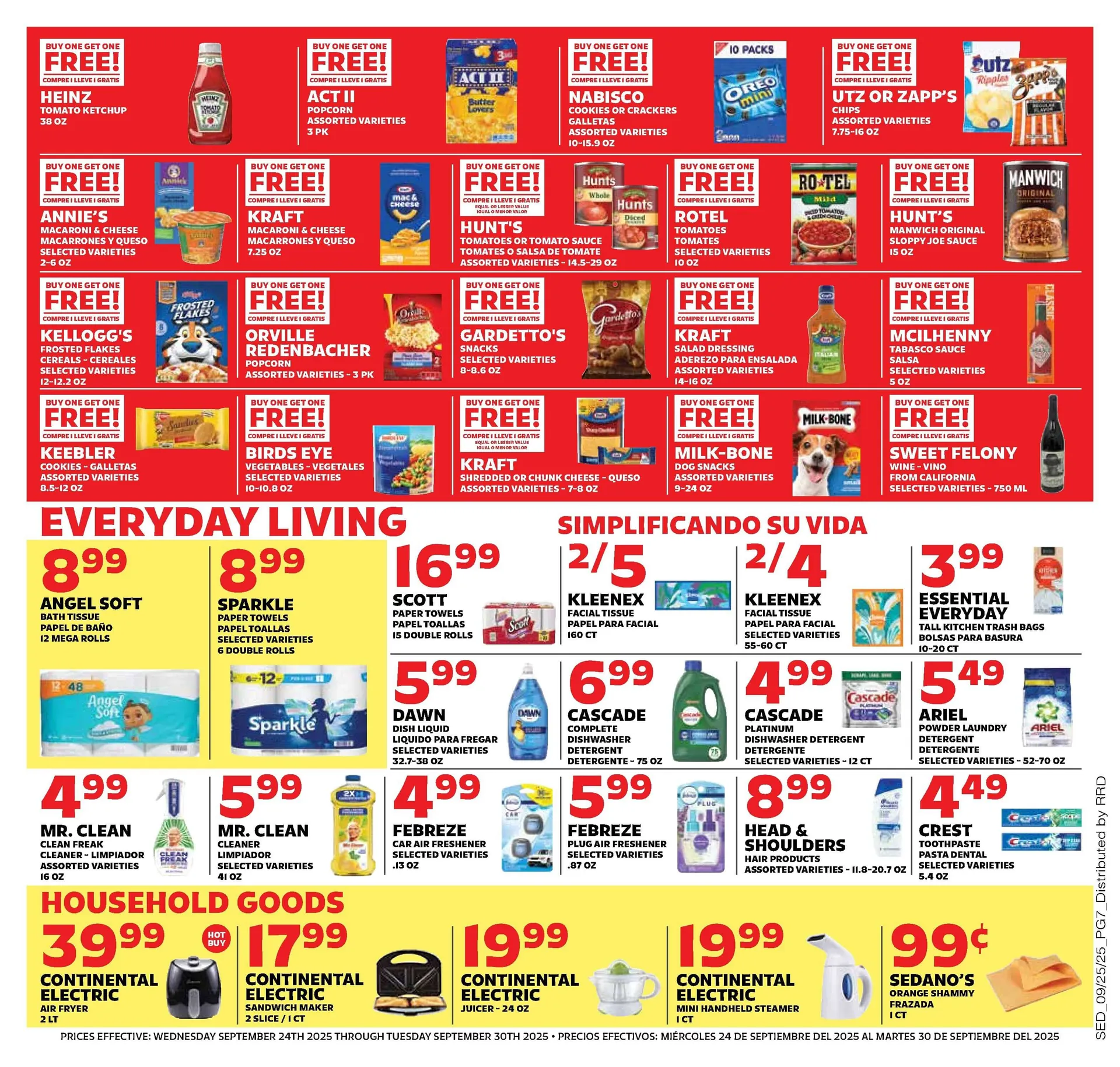 Weekly promotion Sedano's Sales spanning from September 24 to September 30 2025 - Page 7 for Catalogue 365