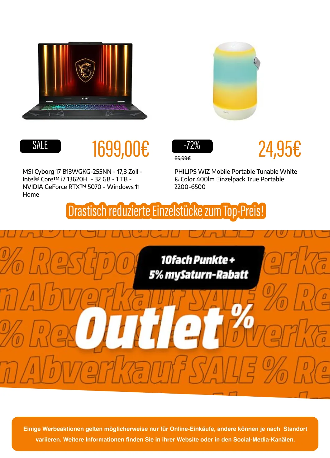  Saturn Angebote von 22. April bis 11. Mai 2026 - Prospekt seite 7