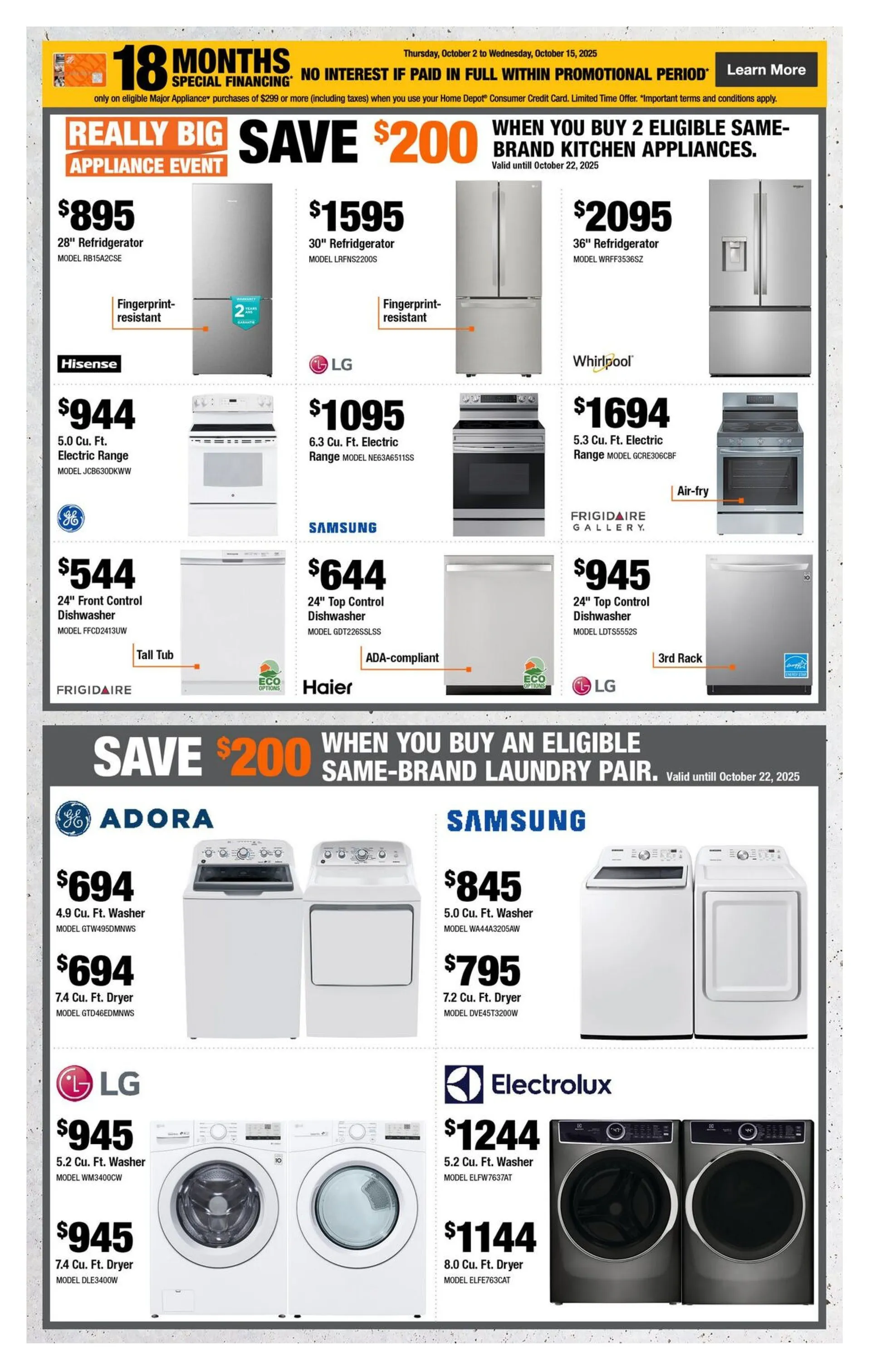 The Home Depot Sales from October 2 to October 21 2025 - flyer page 7