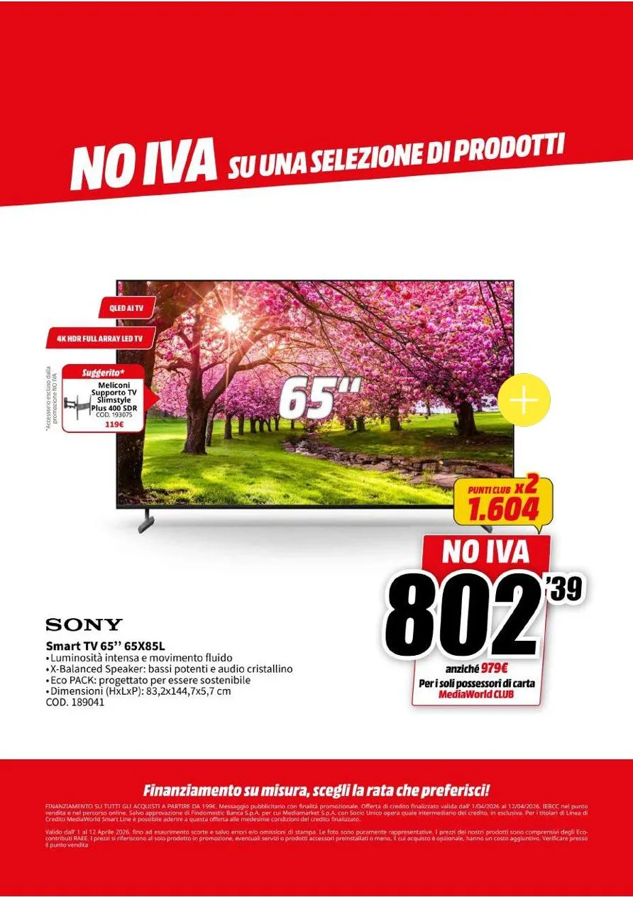 Volantini MEDIAWORLD da 1 aprile a 12 aprile di 2026 - Pagina del volantino 7
