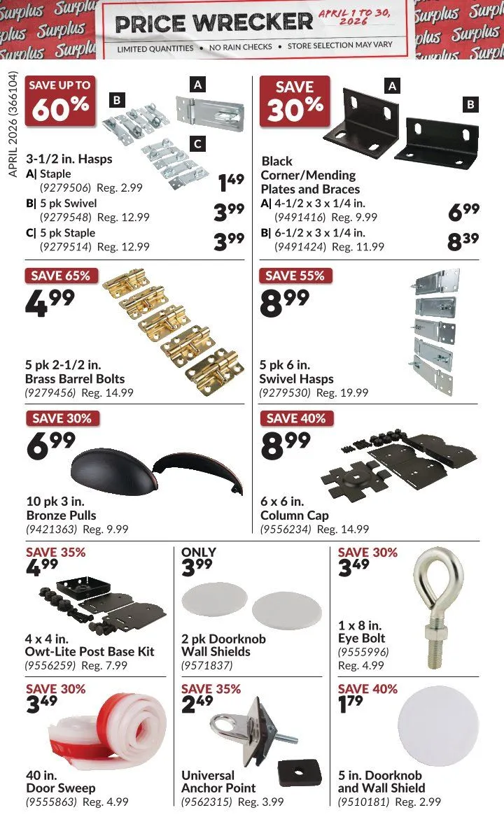 Princess Auto Sales from April 1 to April 30 2026 - flyer page 7