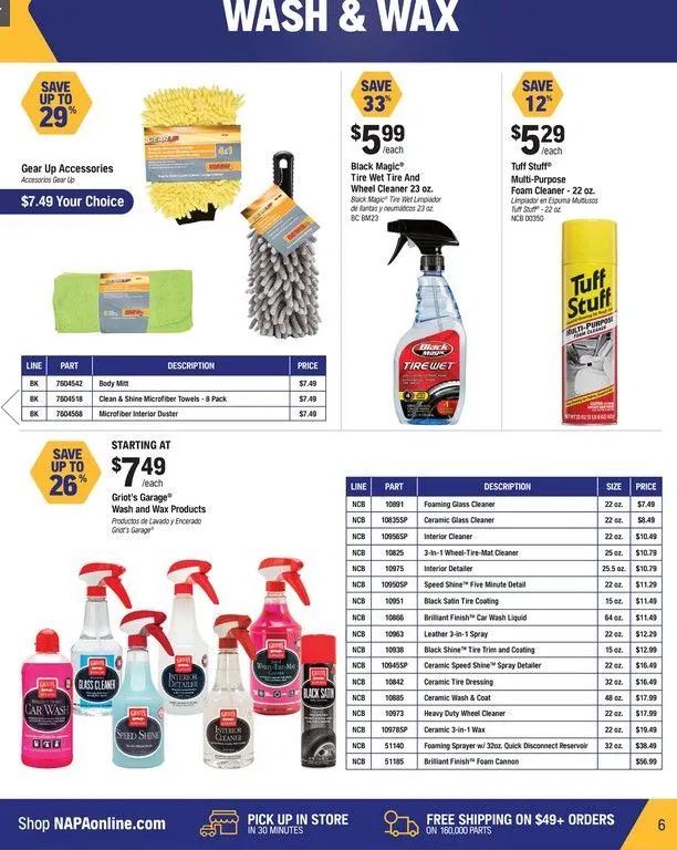 NAPA Auto Parts flyers from July 1 to August 31 2025 - flyer page 6