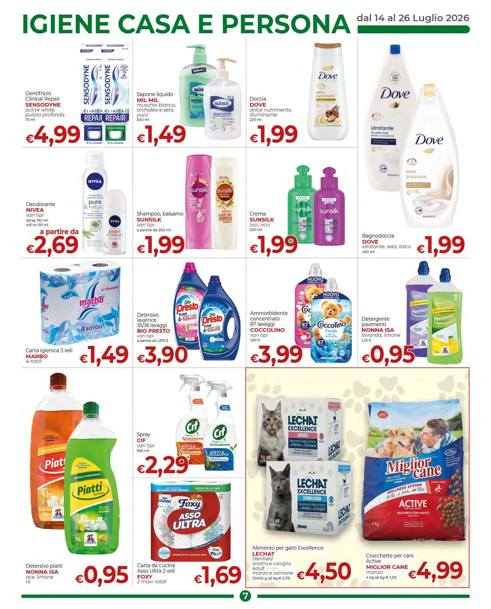 Supermercati Nonna Isa da 14 luglio a 26 luglio di 2026 - Pagina del volantino 7