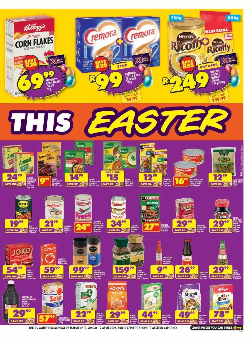  Shoprite Sales from 23 March to 12 April 2026 - Catalogue Page 7