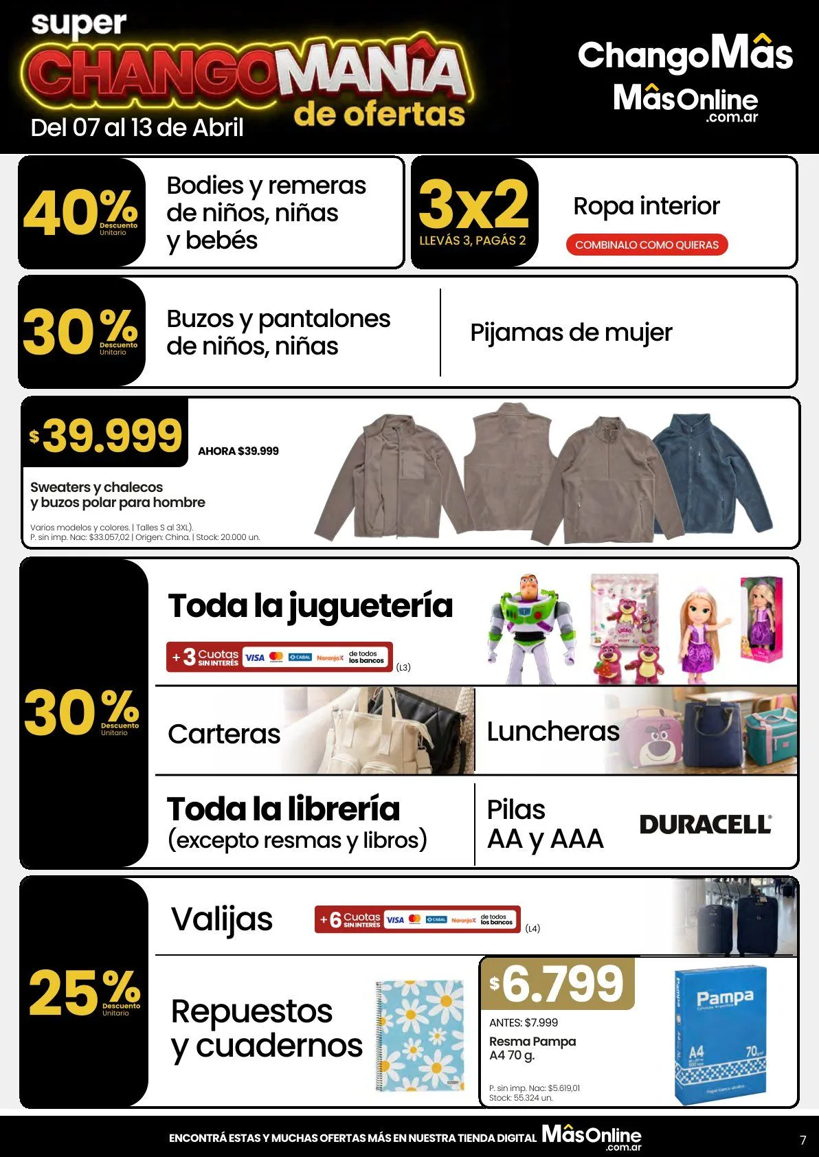 Ofertas de Changomas  Ofertas 7 de abril al 13 de abril 2026 - Página 7 del catálogo
