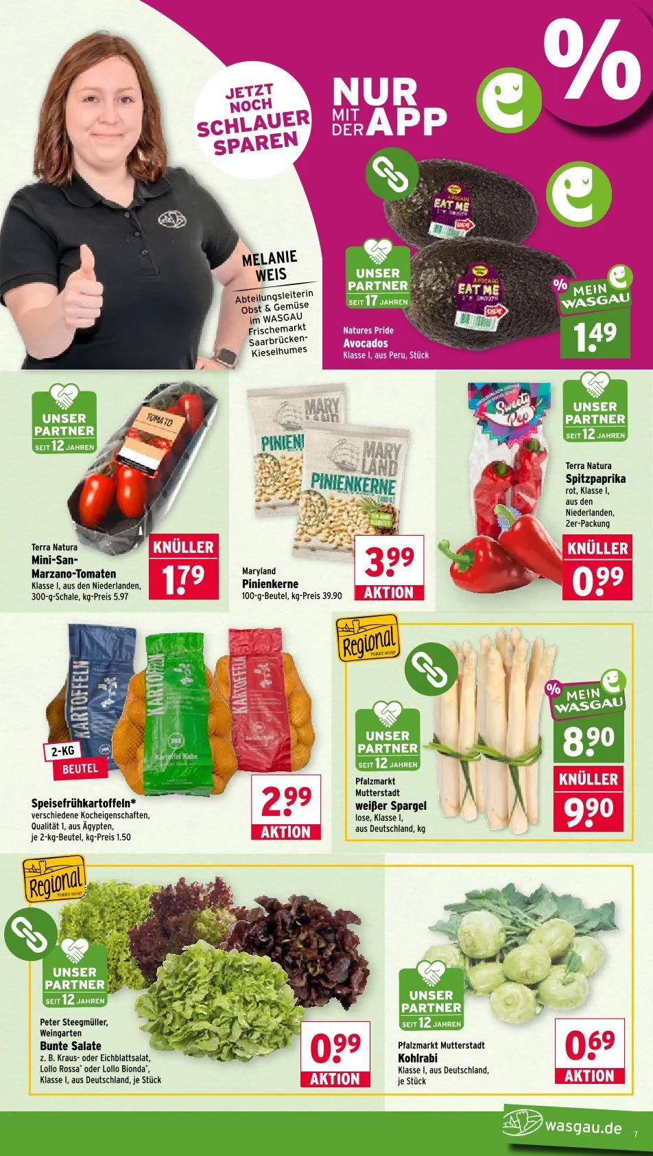 Wasgau - Wöchentliche Prospekte von 1. Juni bis 6. Juni 2026 - Prospekt seite 7
