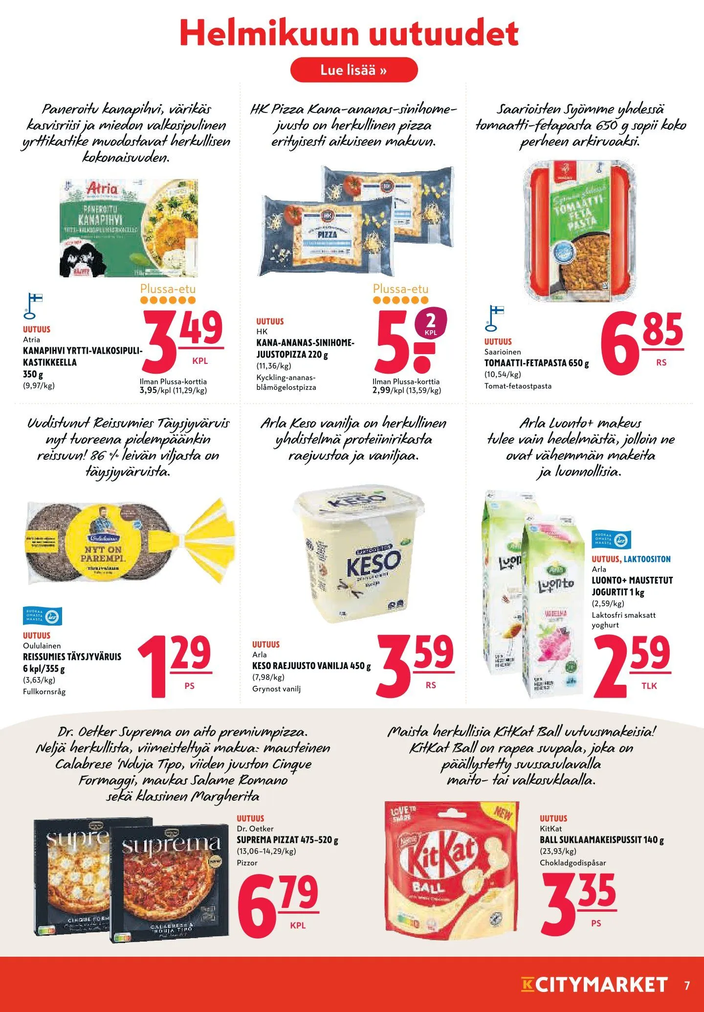 Kaupan K-Supermarket erikoistarjous voimassa alkaen 3. helmikuuta - 9. helmikuuta 2025 - Tarjouslehti sivu 7