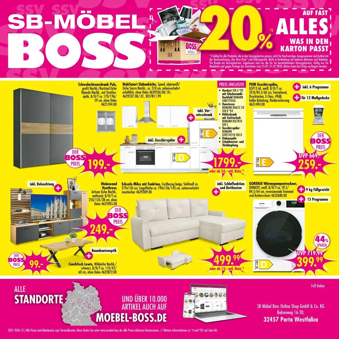 SB Möbel Boss Angebote von 25. Juli bis 31. Juli 2026 - Prospekt seite 7