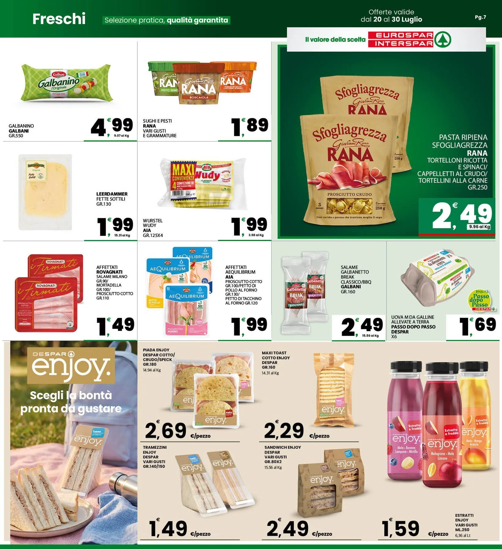 Volantini Interspar da 20 luglio a 30 luglio di 2026 - Pagina del volantino 7