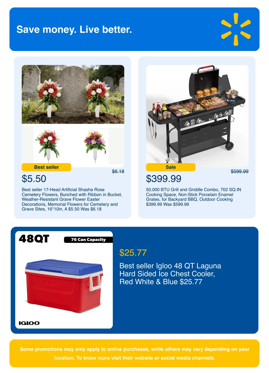 Weekly promotion Walmart Sales spanning from May 22 to June 10 2026 - Page 7 for Catalogue 365