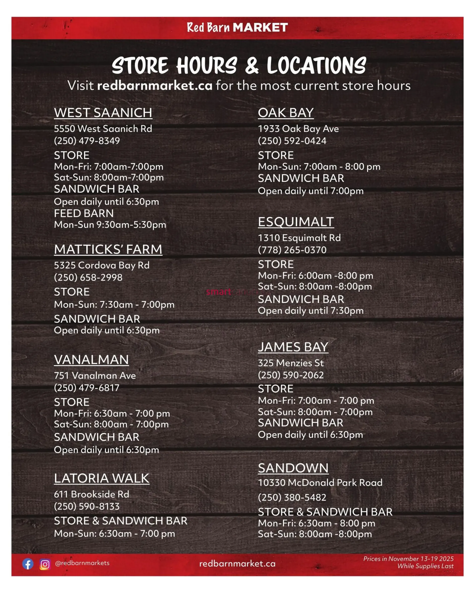 Red Barn Market Sales from November 13 to November 19 2025 - flyer page 7