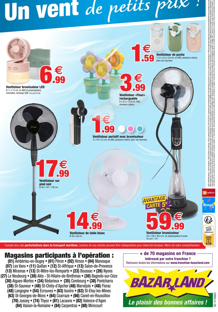  Bazarland Catalogue du 1 juillet au 12 juillet 2026 - Catalogue page 7