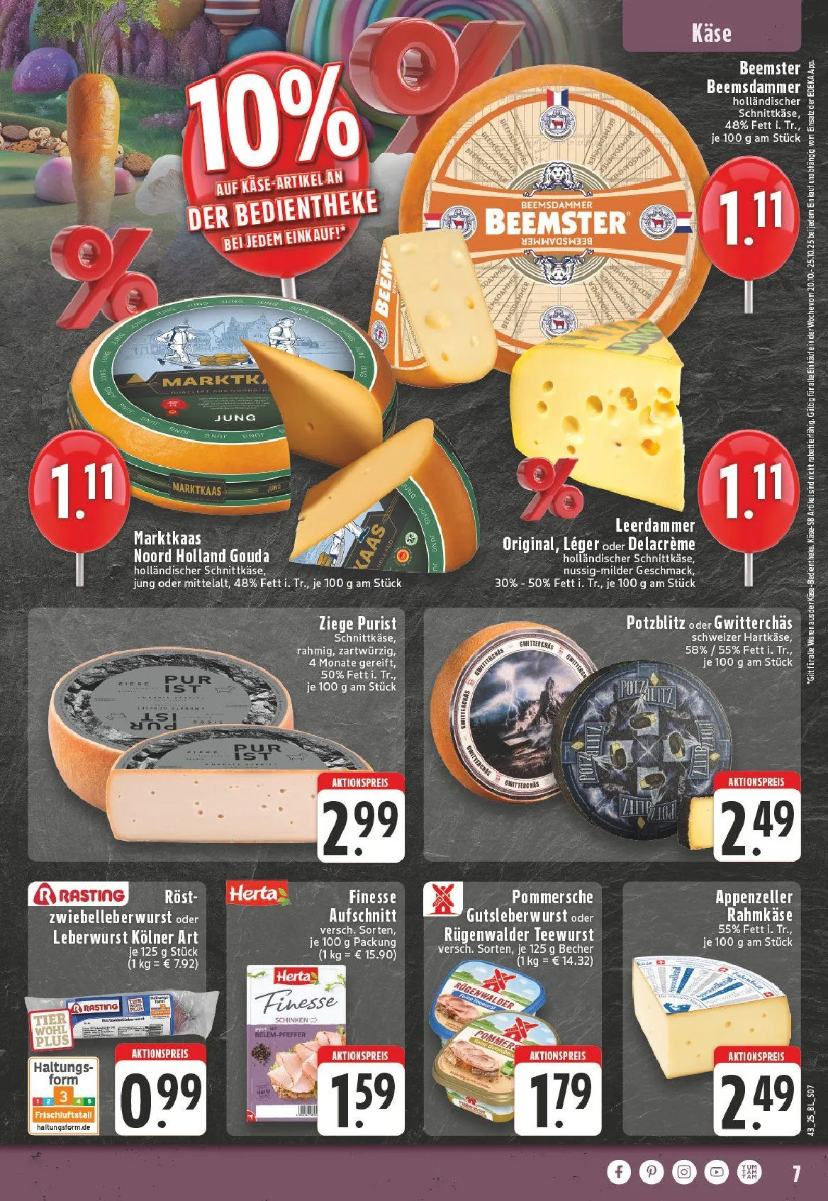 Edeka Angebote von 18. Oktober bis 25. Oktober 2025 - Prospekt seite 7
