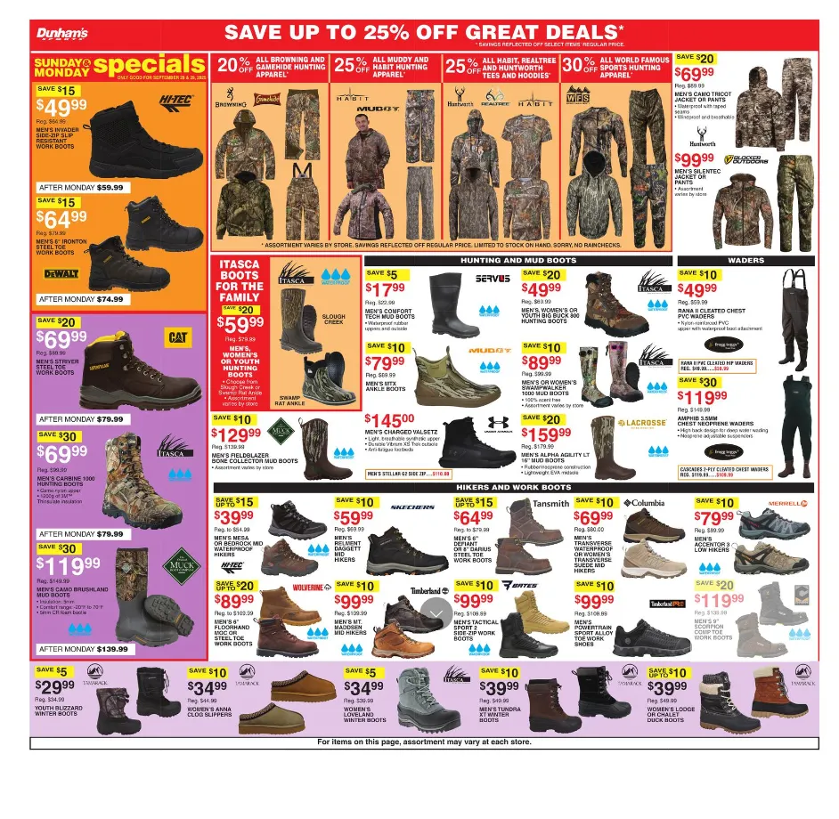 Weekly ad Dunham's Sports Sales from September 27 to October 2 2025 - Page 7