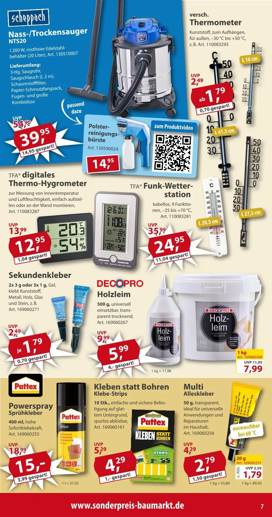 Sonderpreis-Baumarkt Prospekte von 28. Februar bis 3. März 2026 - Prospekt seite 7