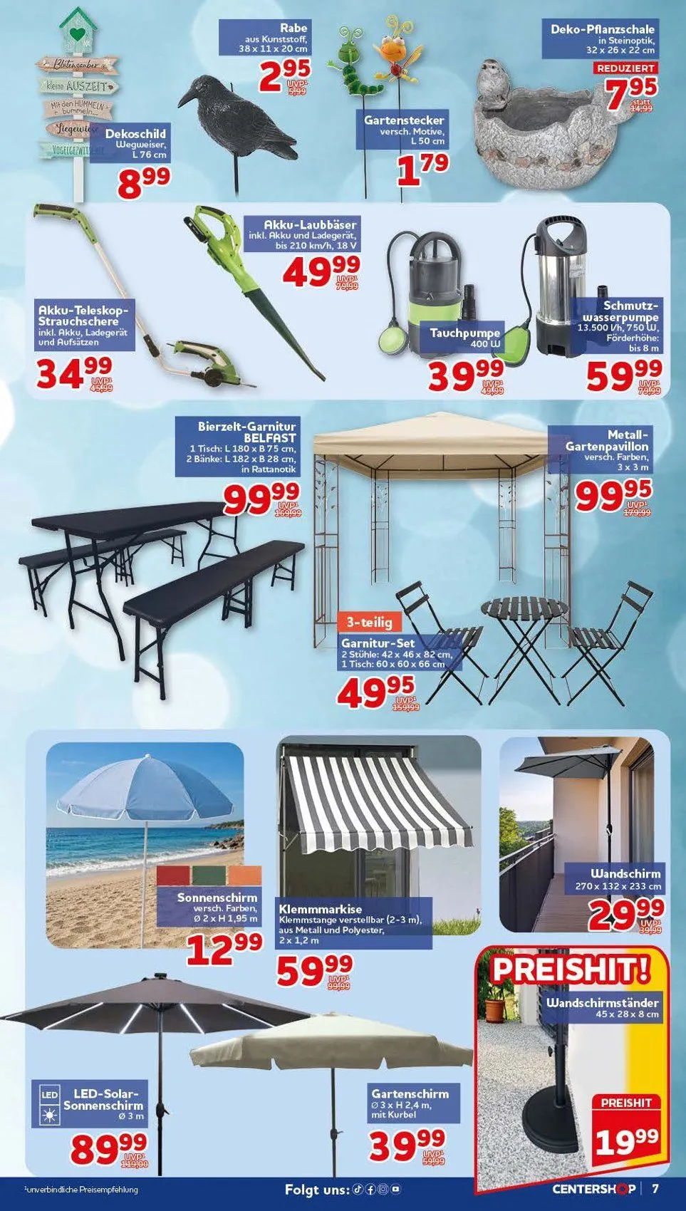 CENTERSHOP Prospekte von 20. Juli bis 25. Juli 2026 - Prospekt seite 7