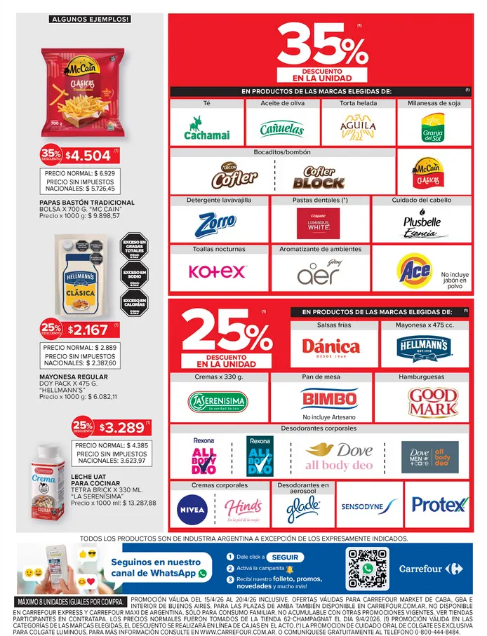 Ofertas de Ofertas Carrefour Market 15 de abril al 20 de abril 2026 - Página 7 del catálogo