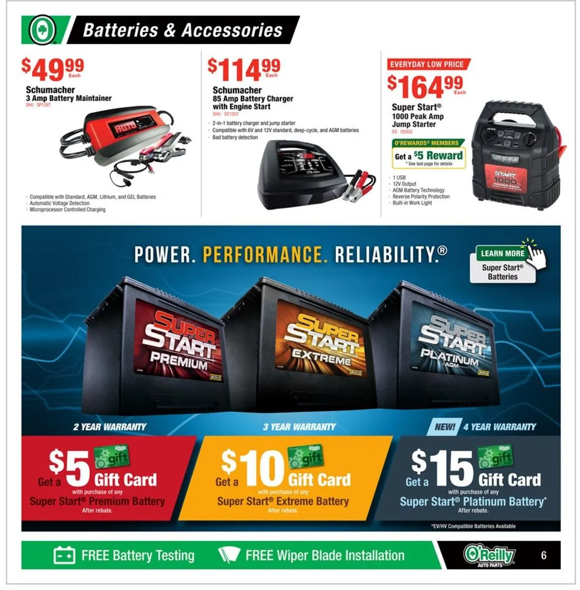Weekly ad O'Reilly Auto Parts Sales from June 25 to July 30 2025 - Page 6