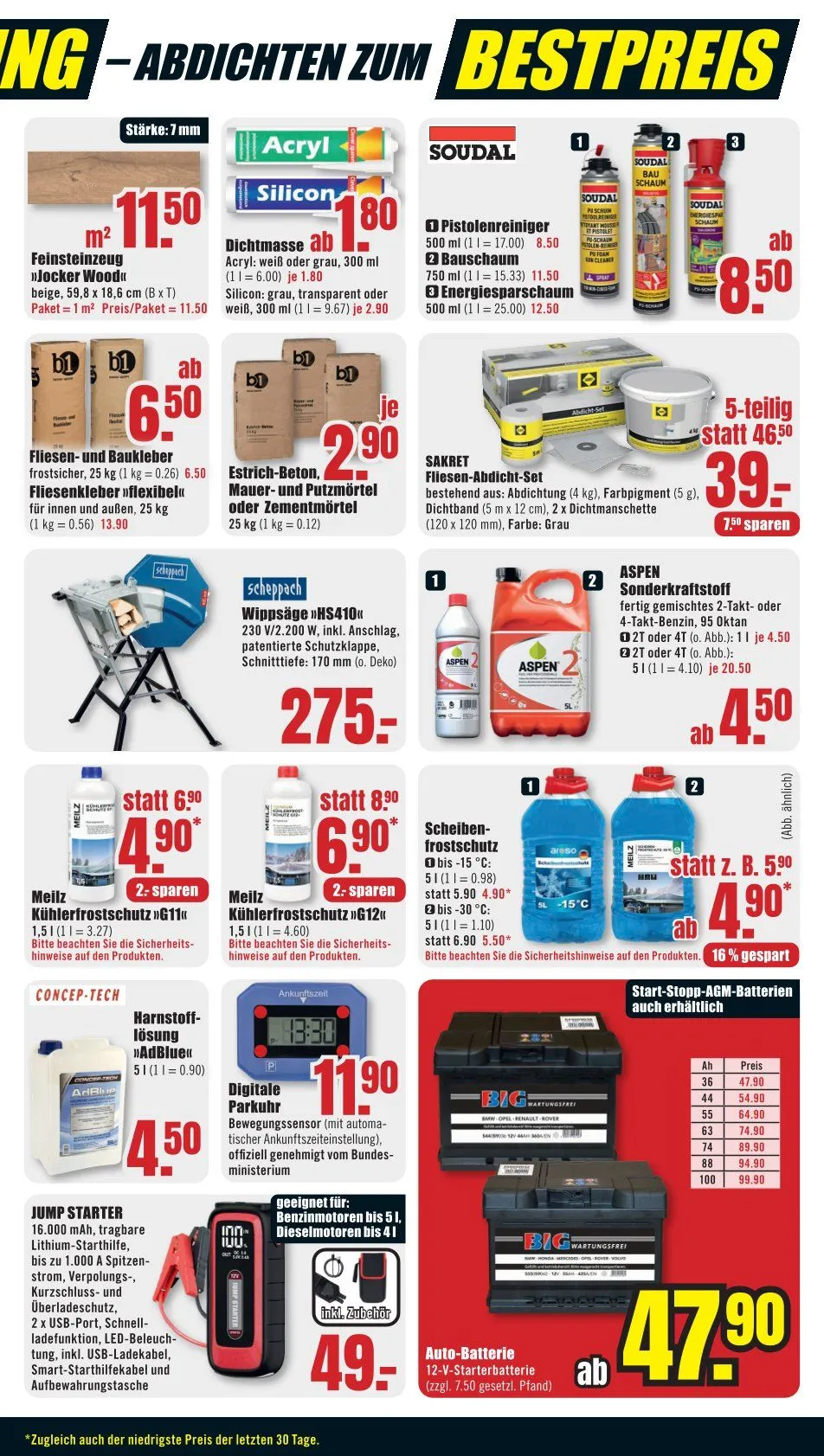 B1 Discount Baumarkt Angebote von 13. Dezember bis 24. Dezember 2025 - Prospekt seite 7