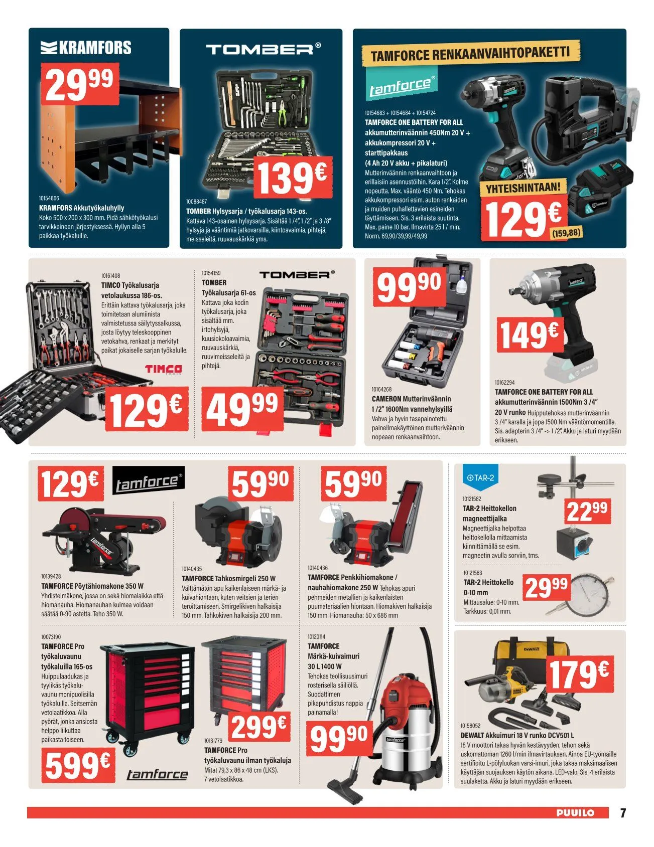 Kaupan Puuilo erikoistarjous voimassa alkaen 27. lokakuuta - 9. marraskuuta 2025 - Tarjouslehti sivu 7