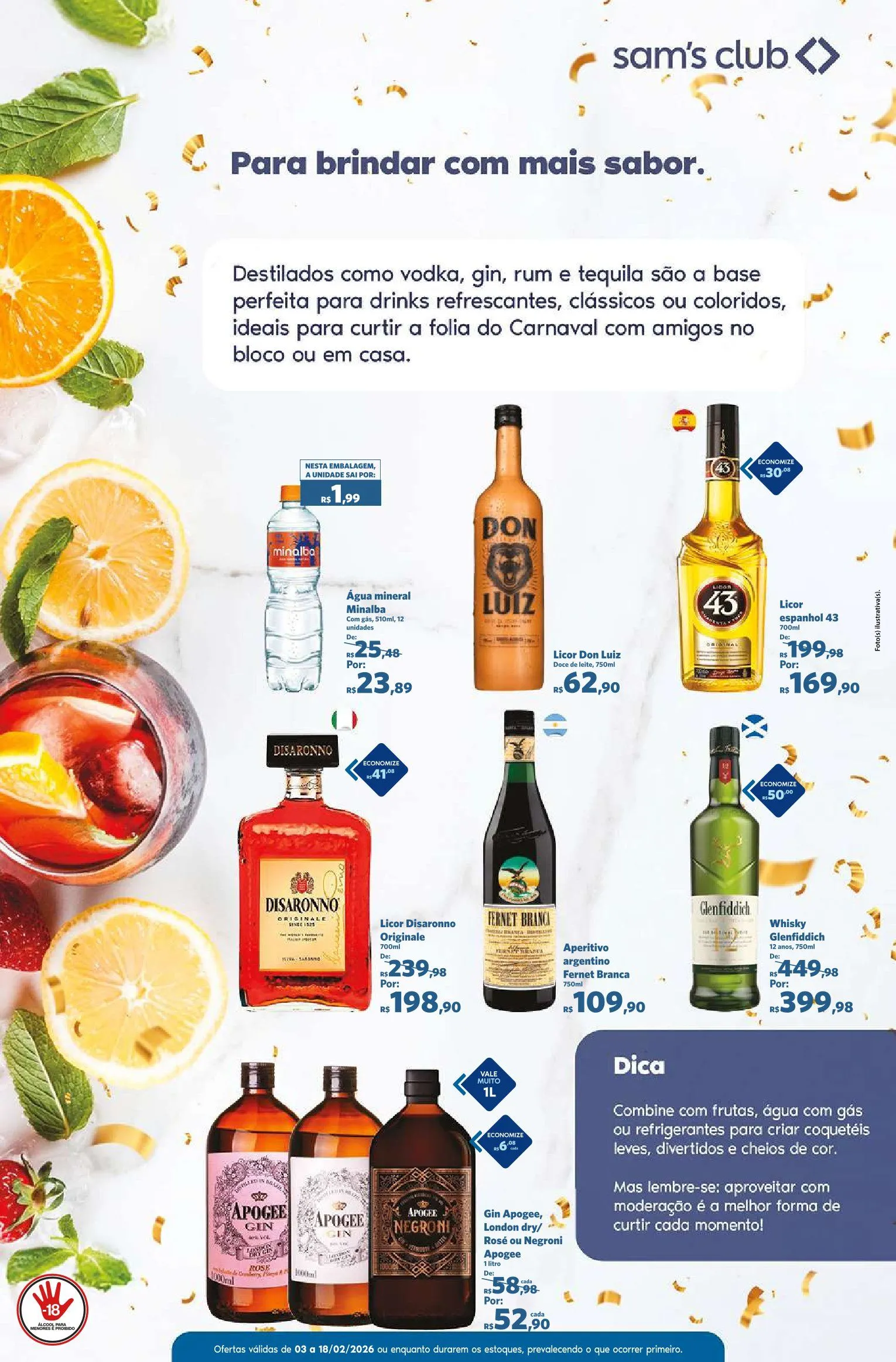 Encarte de Folhetos Sam's Club 3 de fevereiro até 18 de fevereiro 2026 - Pagina 7