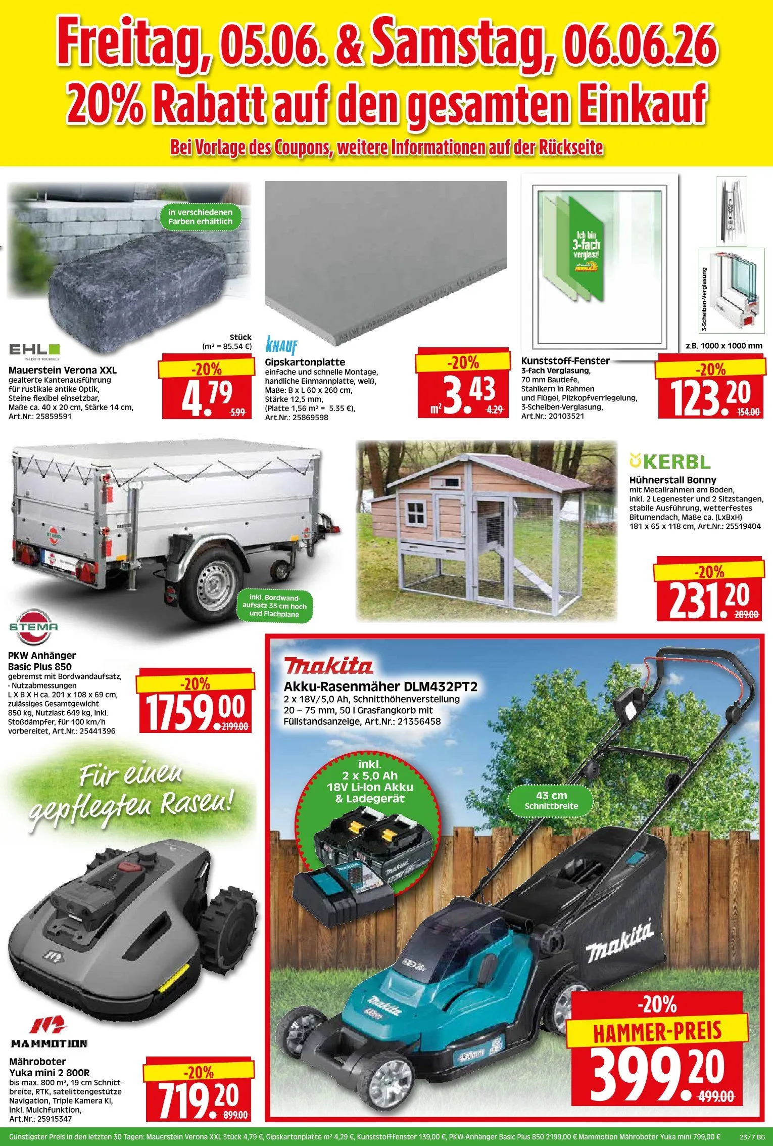 Herkules Baumarkt Angebote von 1. Juni bis 6. Juni 2026 - Prospekt seite 7