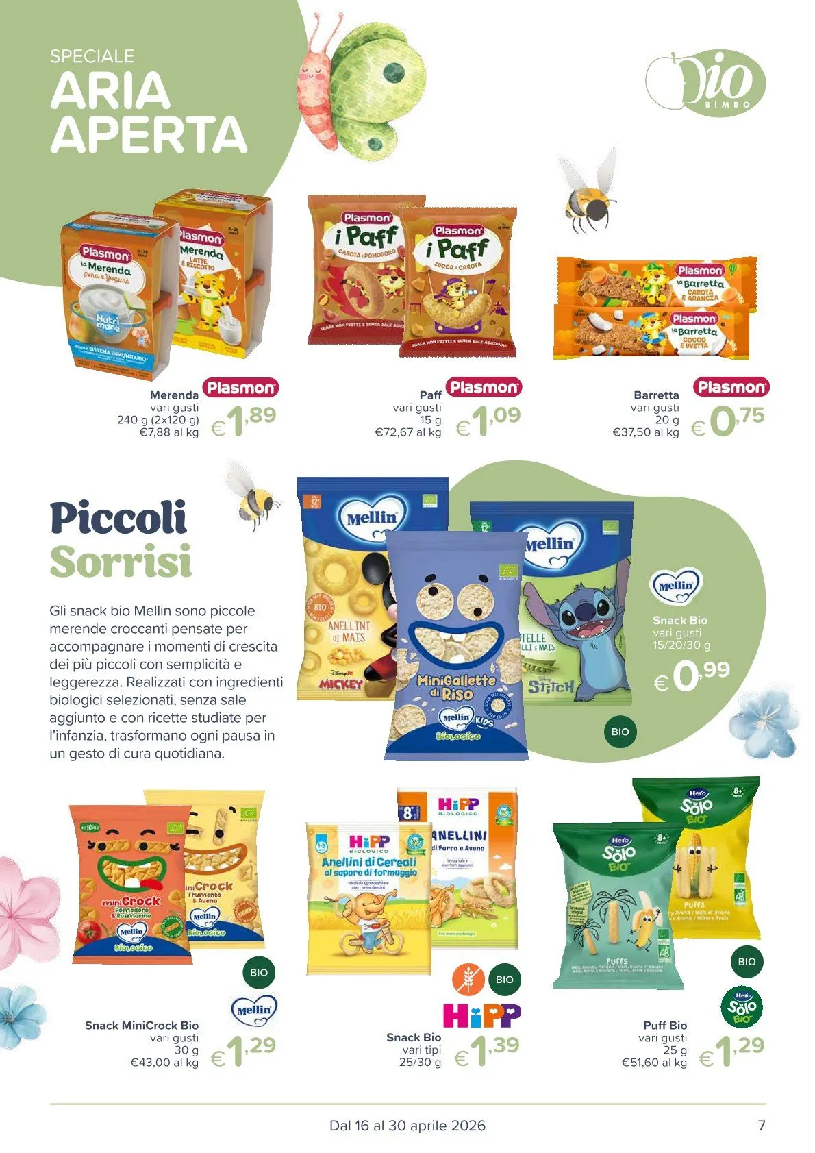  Volantini Io Bimbo da 16 aprile a 30 aprile di 2026 - Pagina del volantino 7