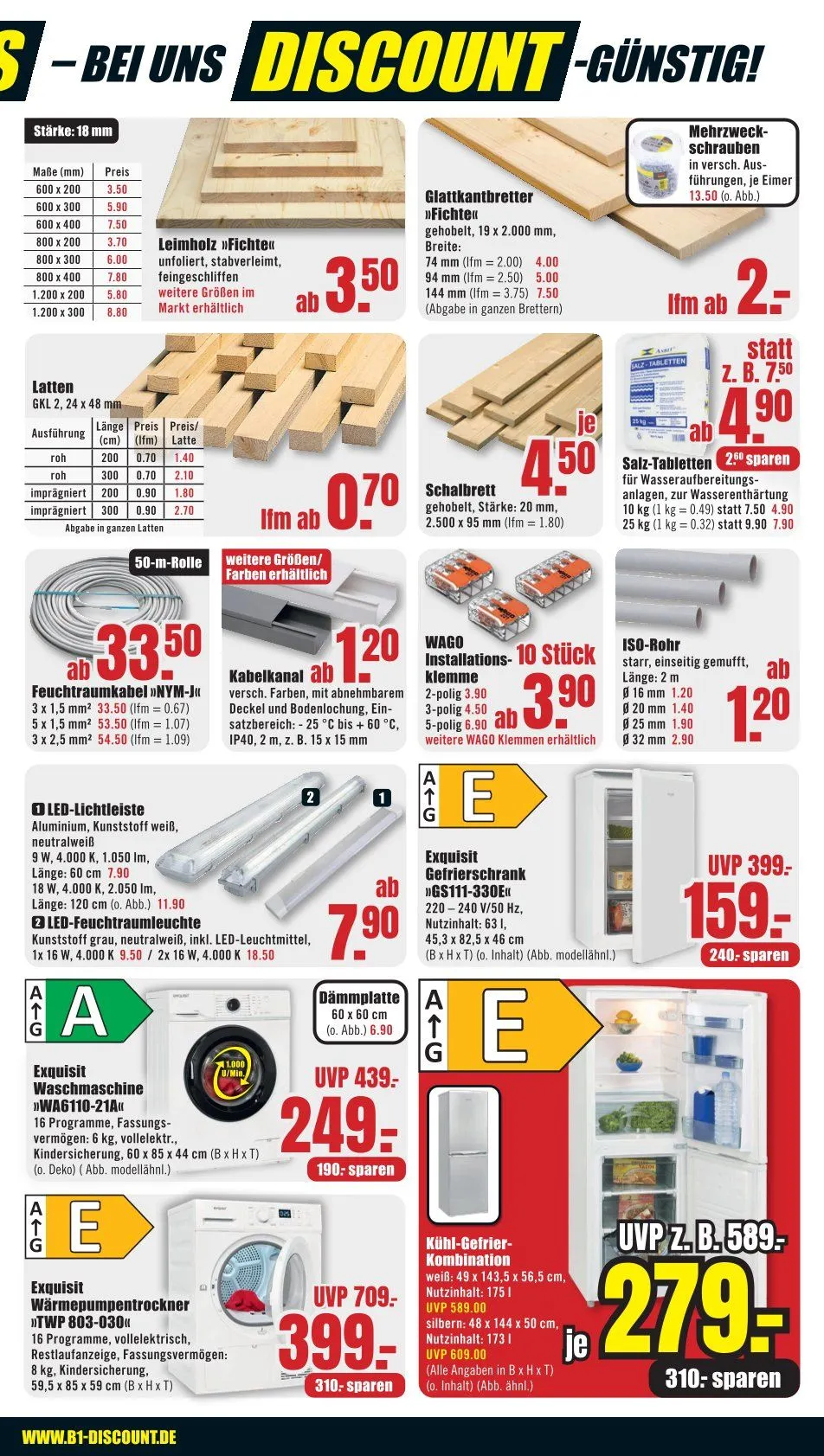 B1 Discount Baumarkt Prospekte von 30. Mai bis 5. Juni 2026 - Prospekt seite 7