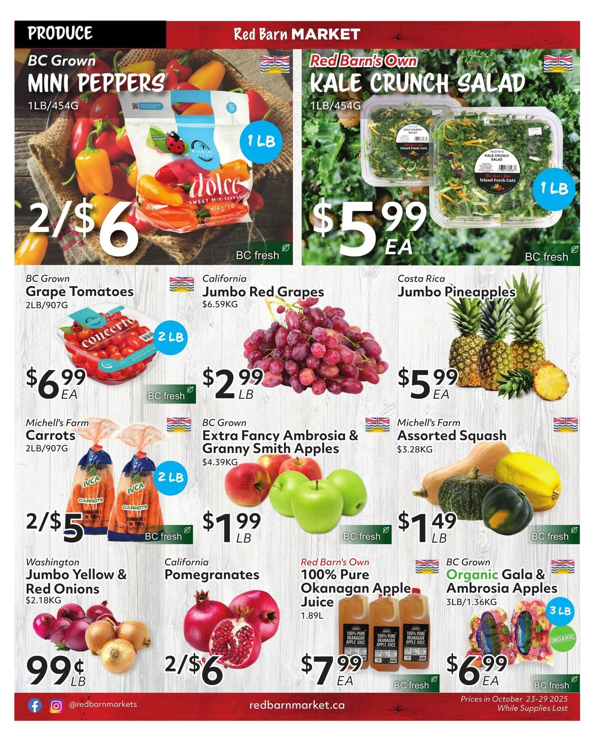 Red Barn Market Sales from October 23 to October 29 2025 - flyer page 7