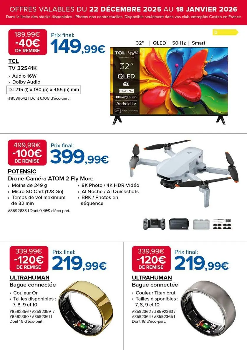 Costco Catalogue du 22 décembre au 18 janvier 2026 - Catalogue page 7