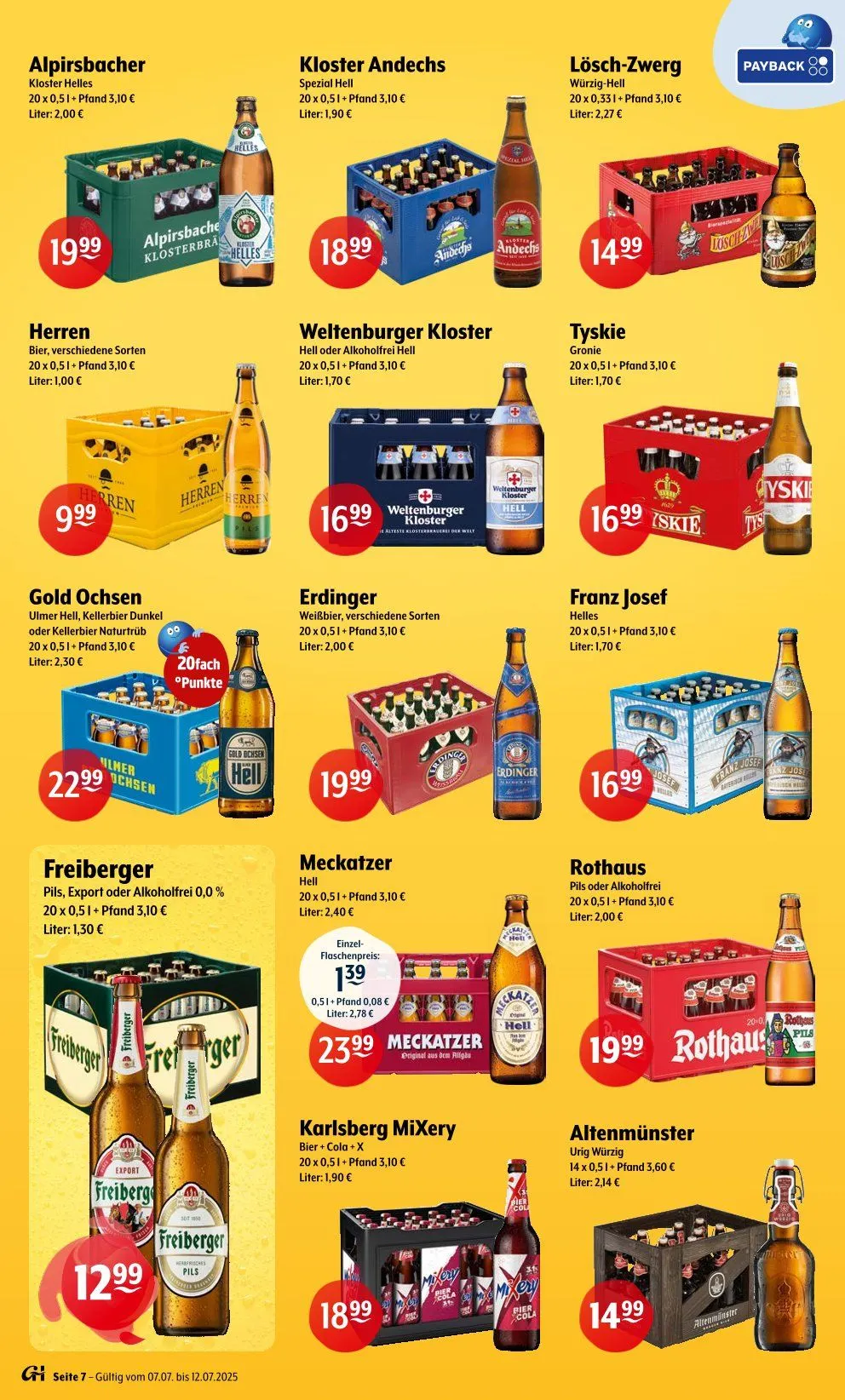 Getränke Hoffmann Prospekt von 7. Juli bis 17. Juli 2025 - Prospekt seite 7