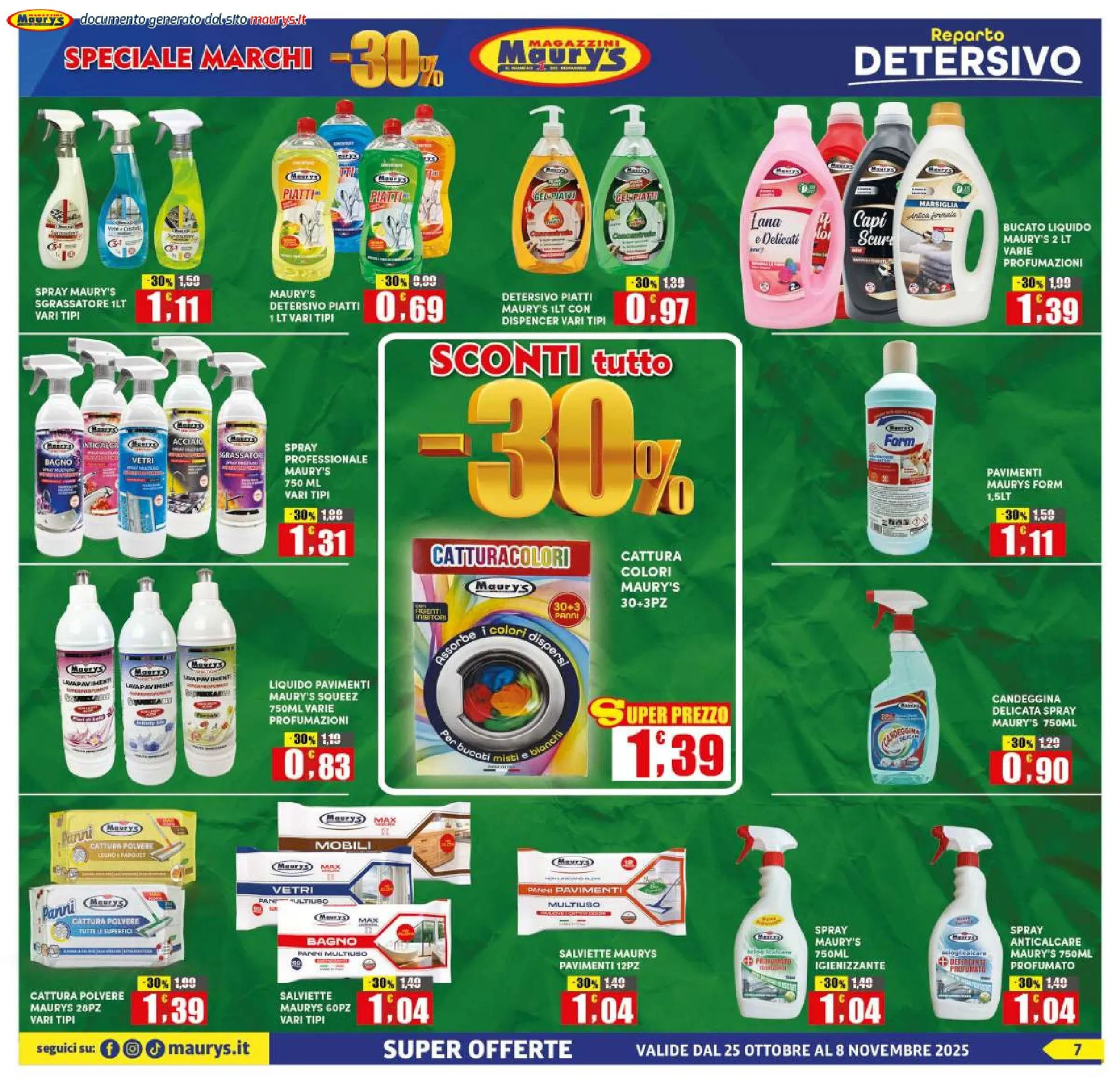Maury's Volantino da 25 ottobre a 8 novembre di 2025 - Pagina del volantino 7
