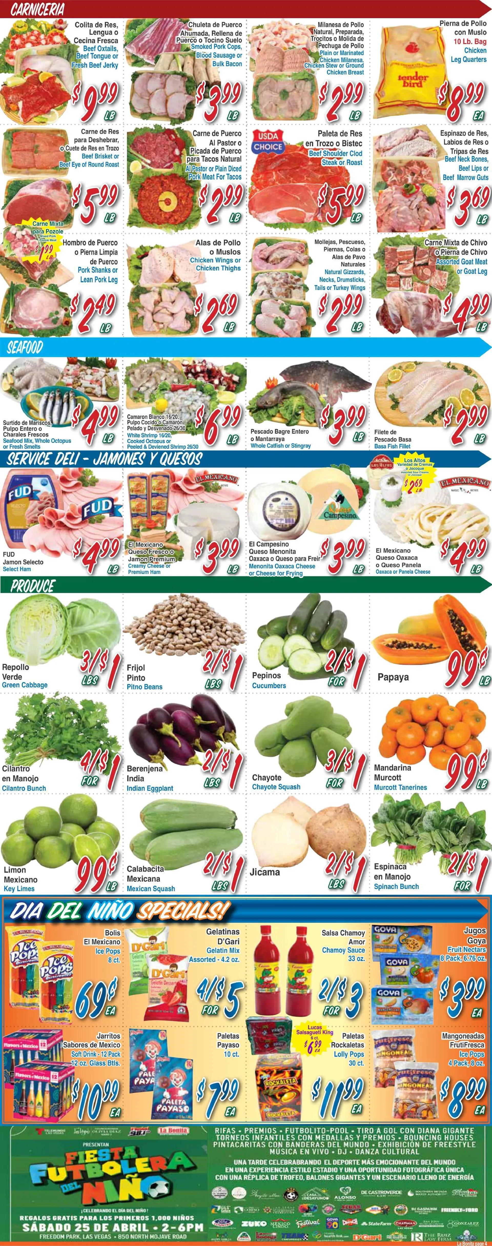 Weekly ad La Bonita Supermarkets Sales from April 22 to April 28 2026 - Page 4
