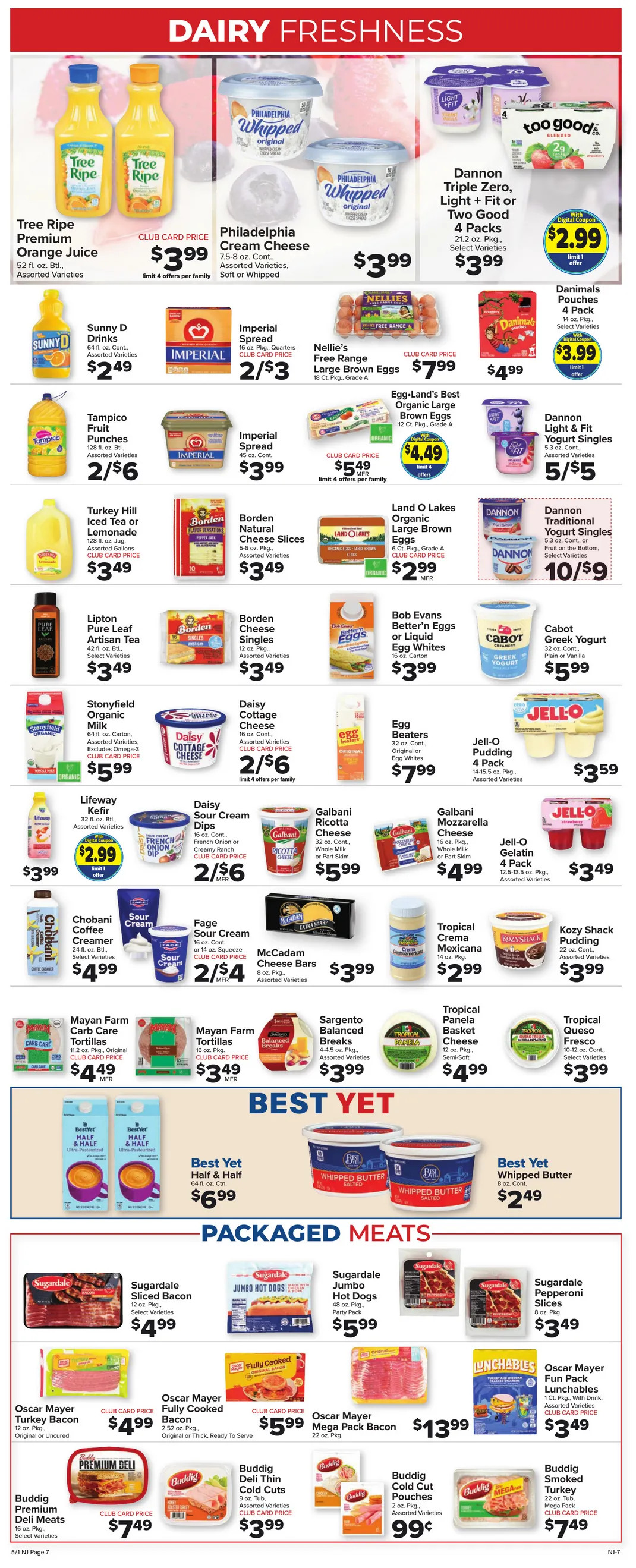 Weekly promotion Foodtown Sales spanning from May 1 to May 7 2026 - Page 7 for Catalogue 365